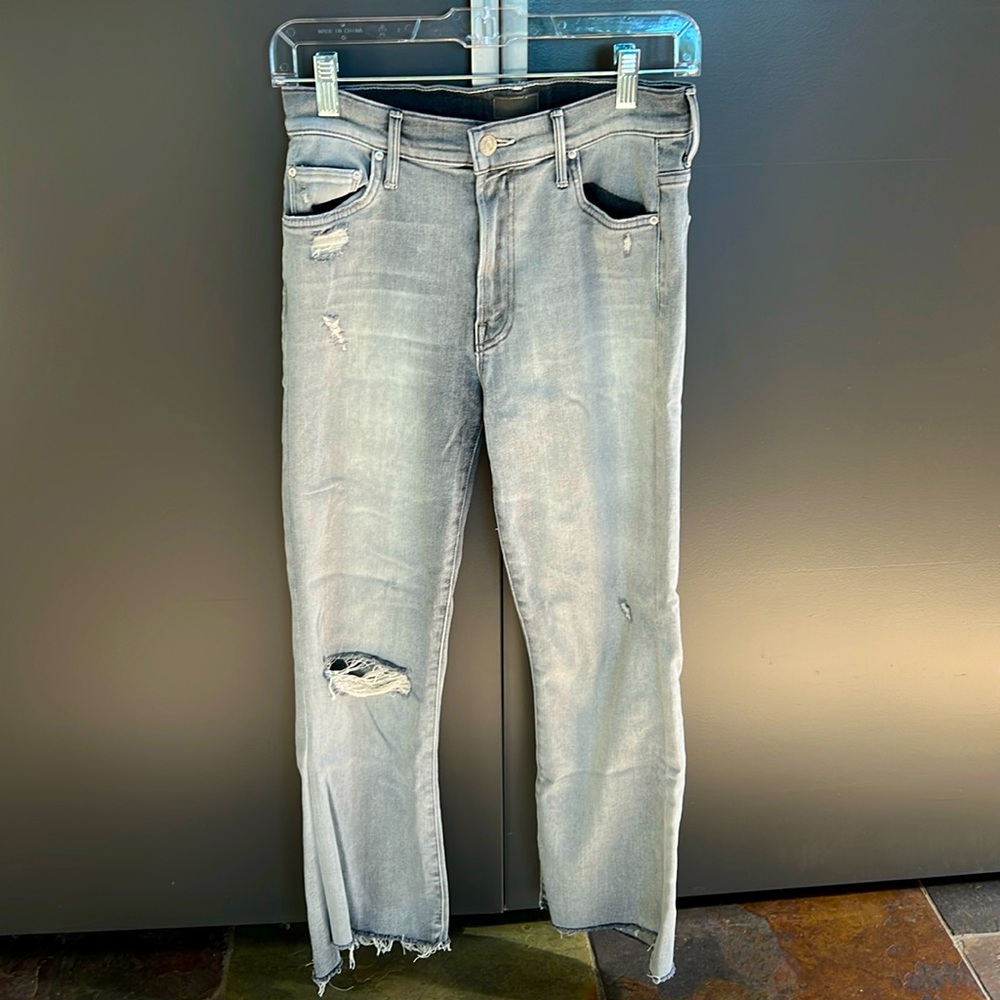 MOTHER Jeans Insider Crop Step Fray
